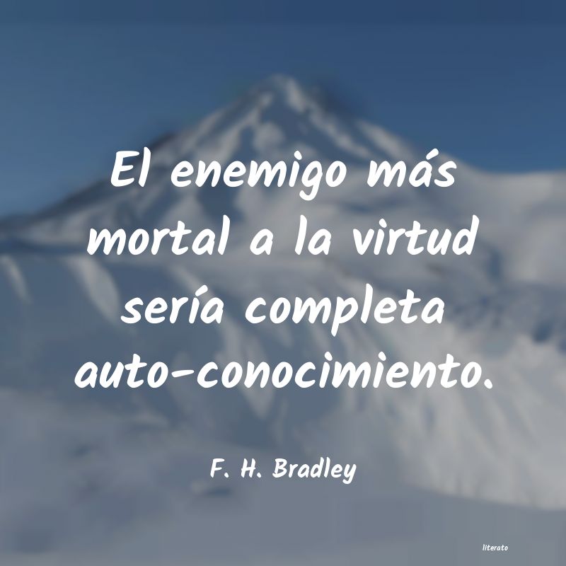 frases de F. H. Bradley