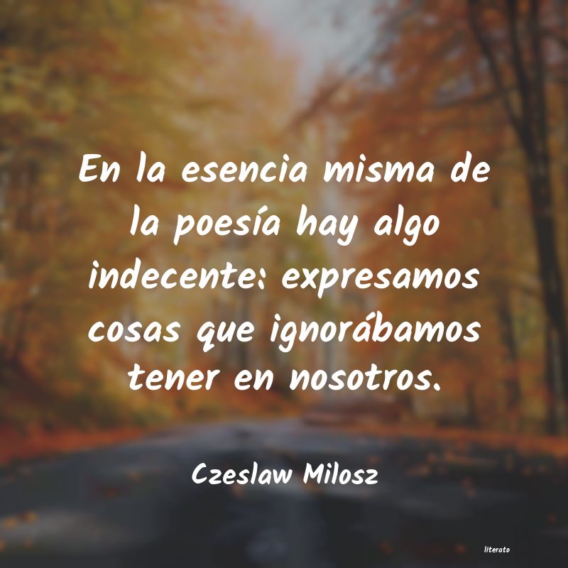 Frases de Czeslaw Milosz