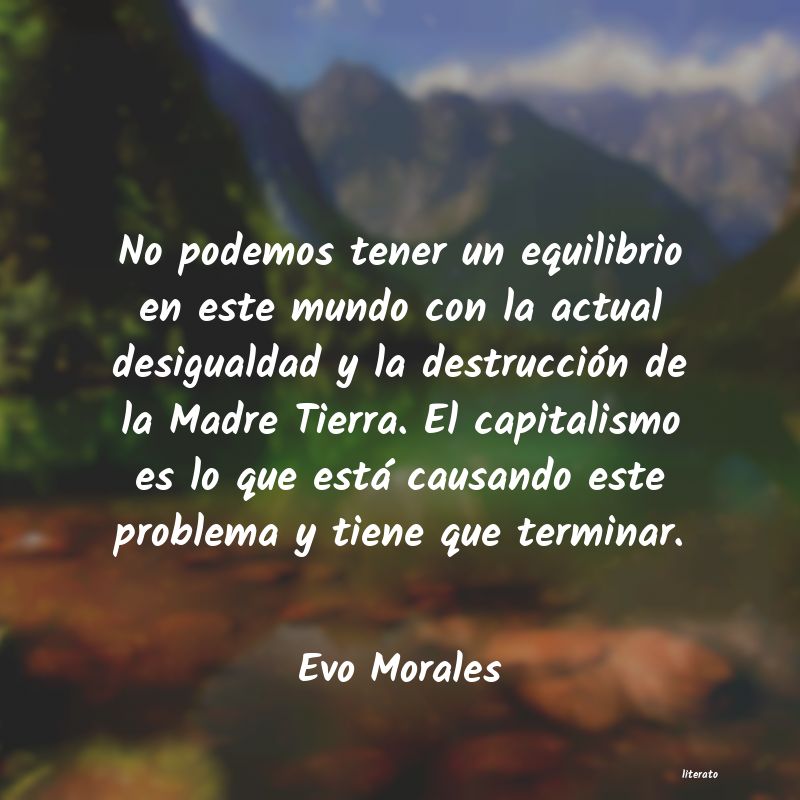 frases de Evo Morales