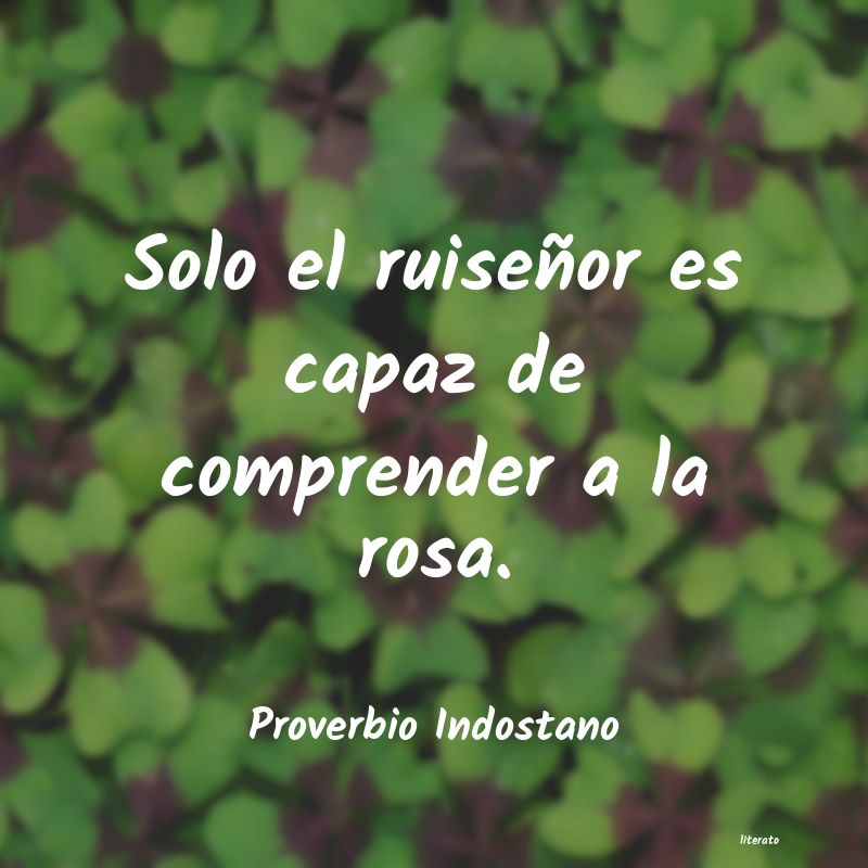 Frases de Proverbio Indostano