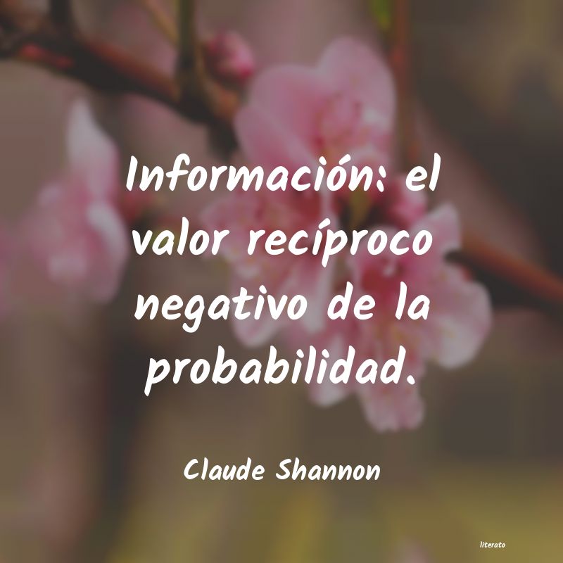 frases de Claude Shannon
