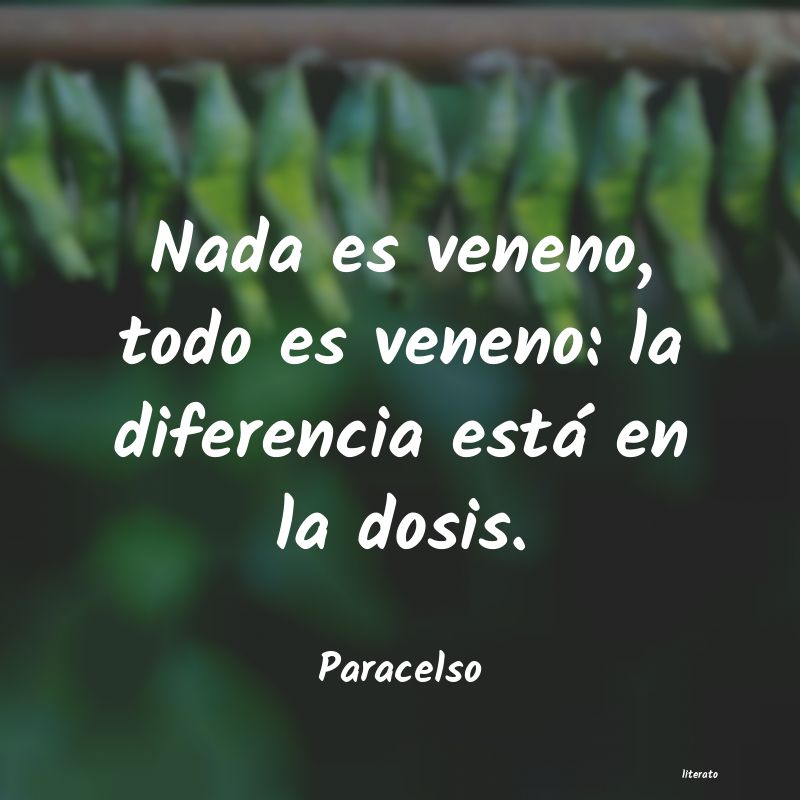 frases de Paracelso