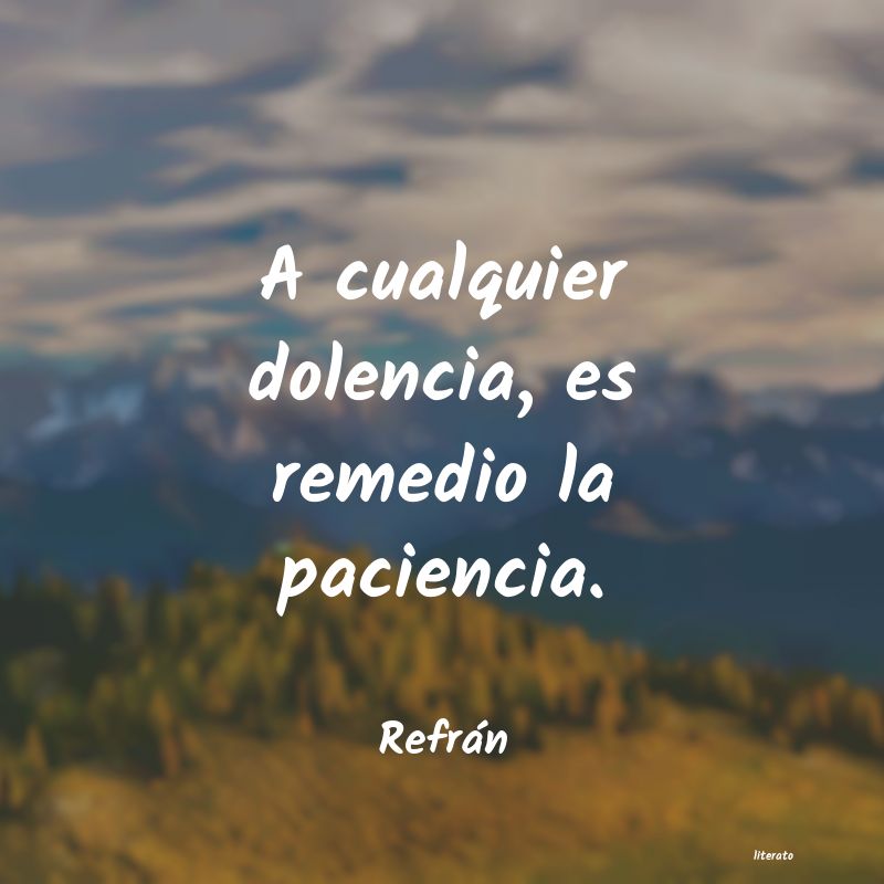 Frases de Refrán