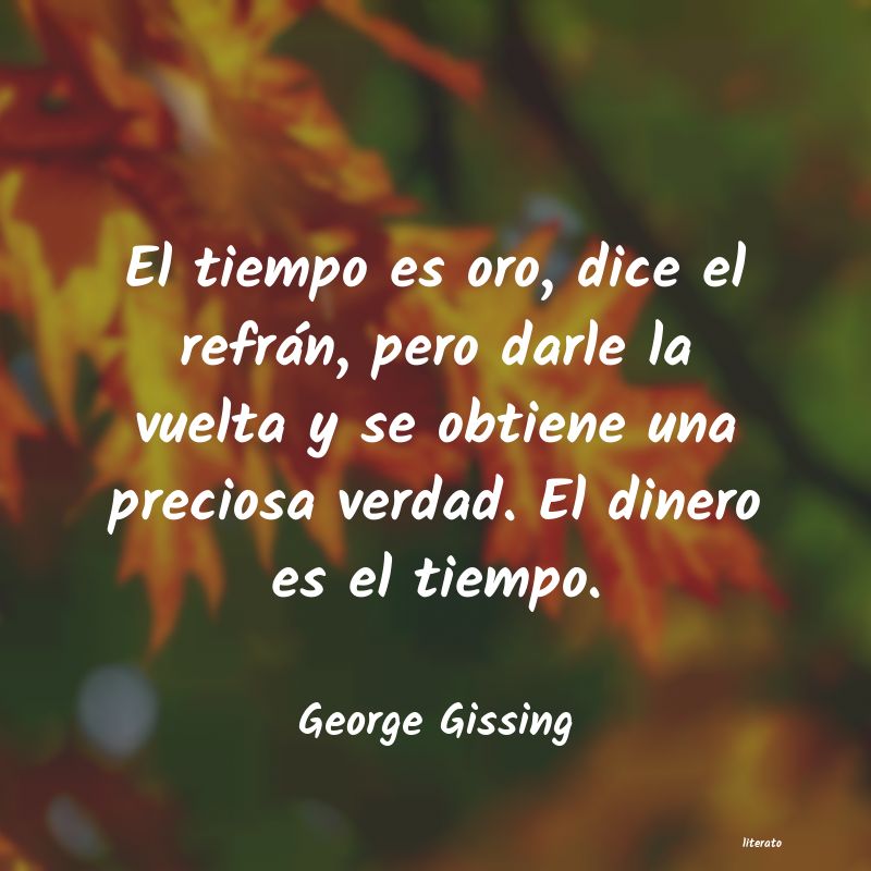 Frases de George Gissing