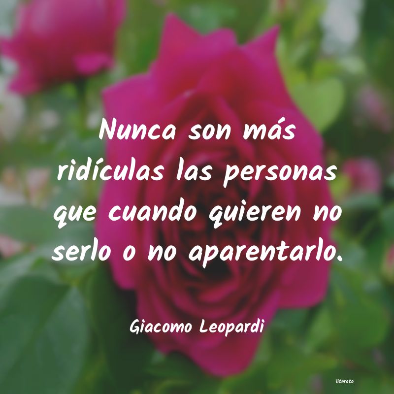 Frases de Giacomo Leopardi