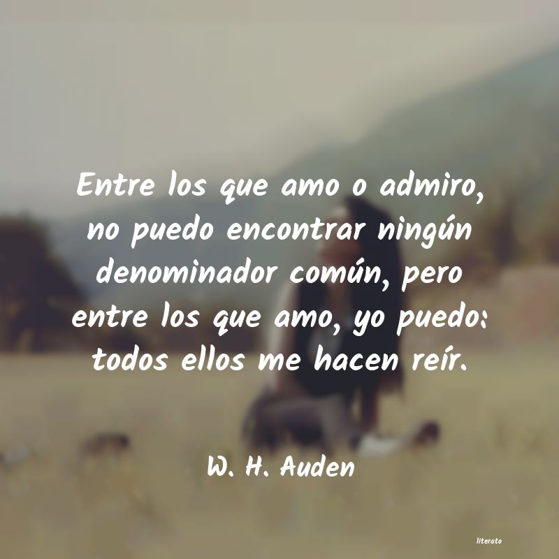 Frases de W. H. Auden