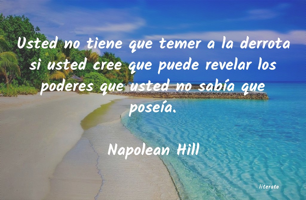 frases de Napolean Hill