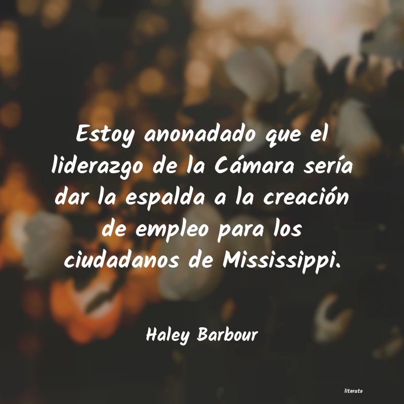 Frases de Haley Barbour