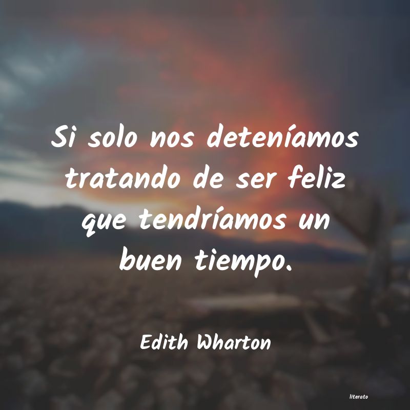 edith wharton hay dos maneras de