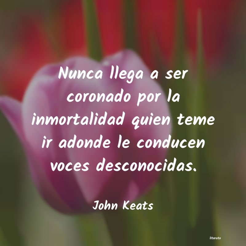 Frases de John Keats