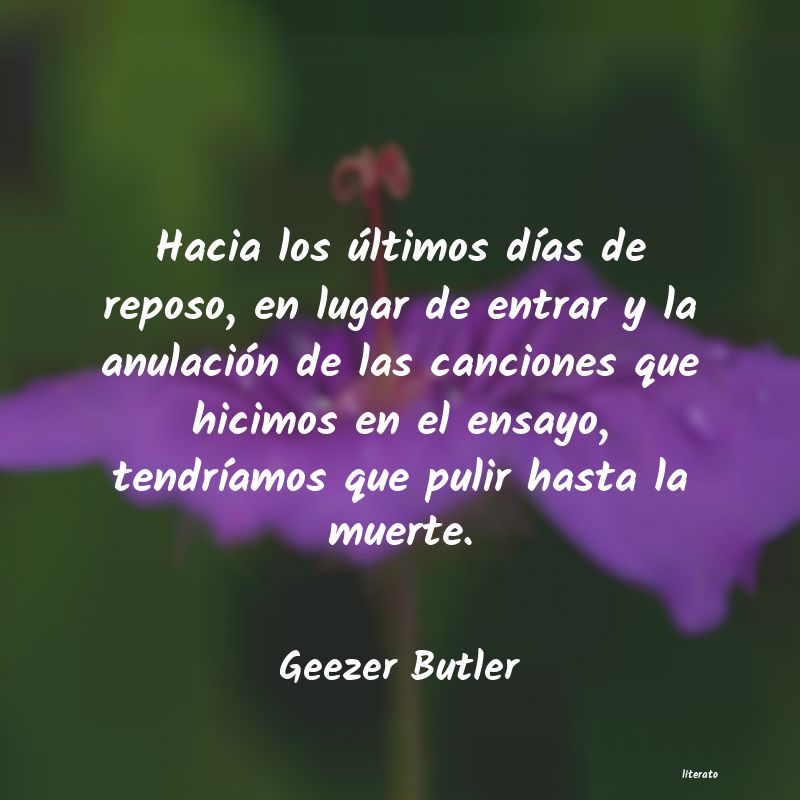 Frases de Geezer Butler