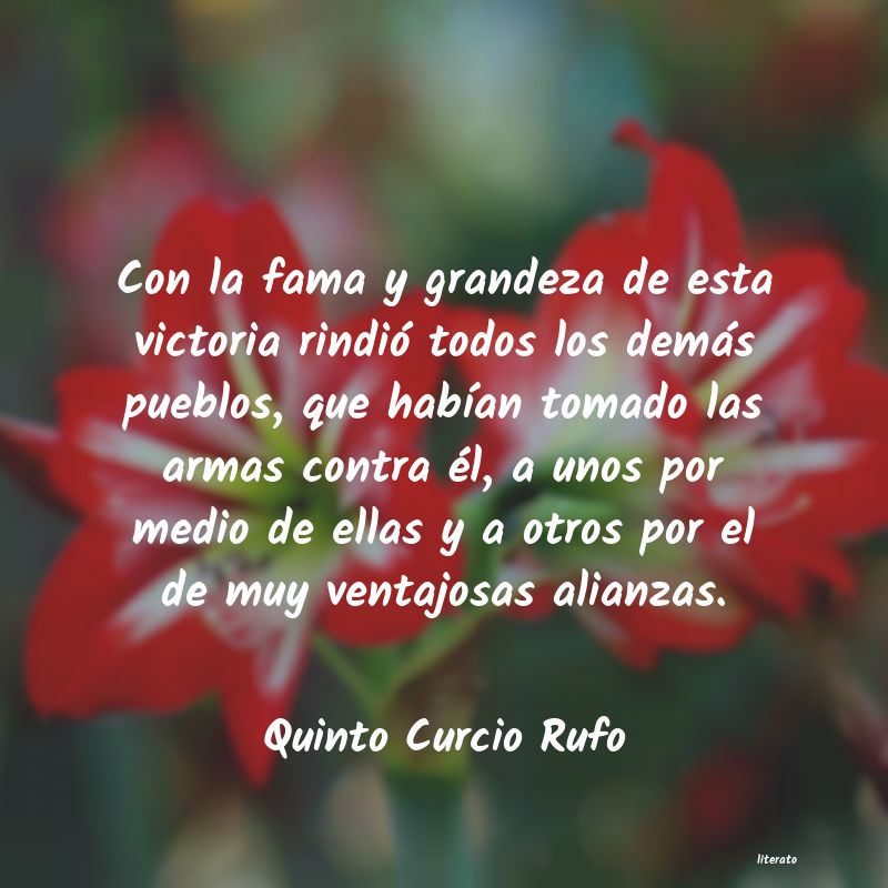 Frases de Quinto Curcio Rufo