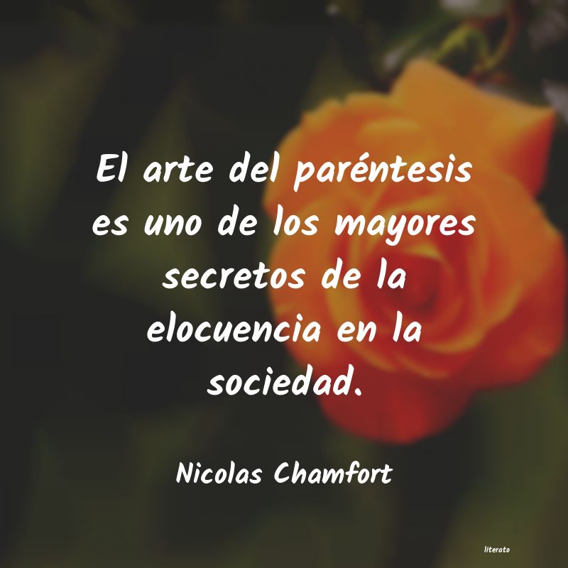 frases de Nicolas Chamfort