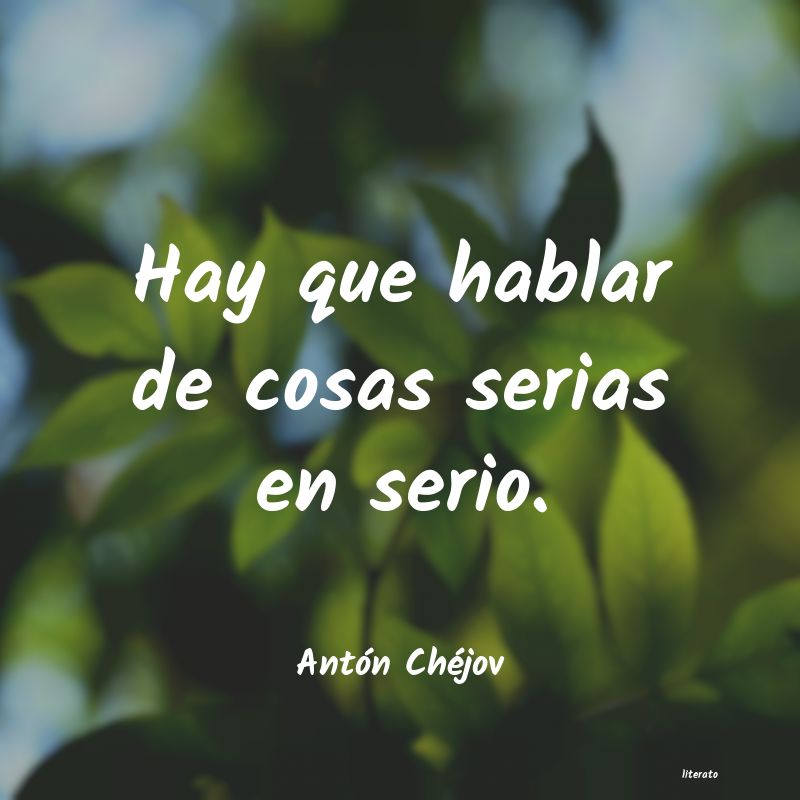 Frases de Antón Chéjov