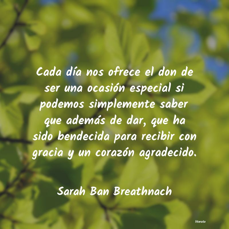 Frases de Sarah Ban Breathnach