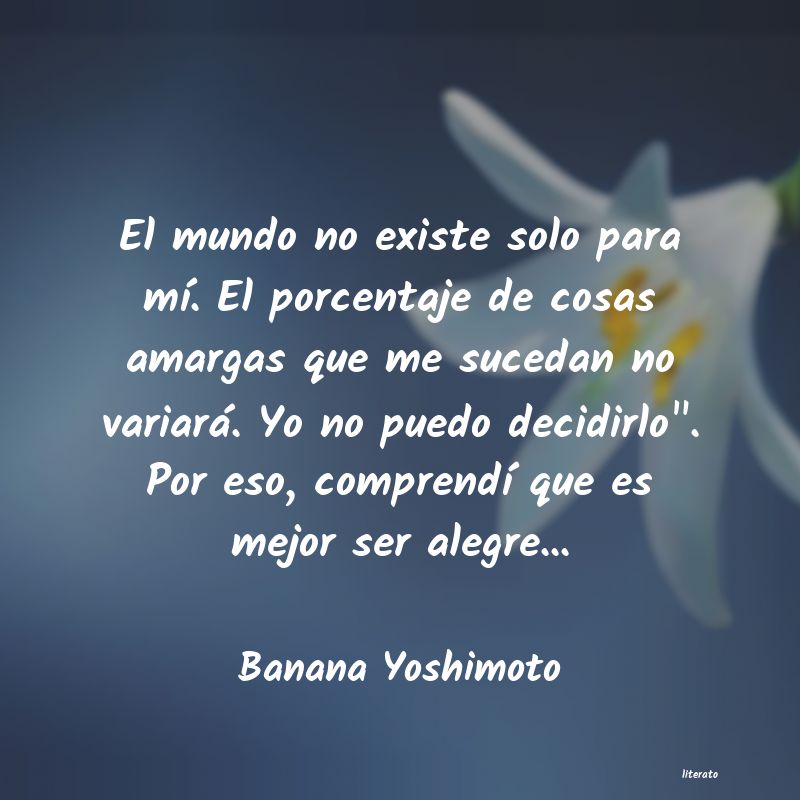 Frases de Banana Yoshimoto