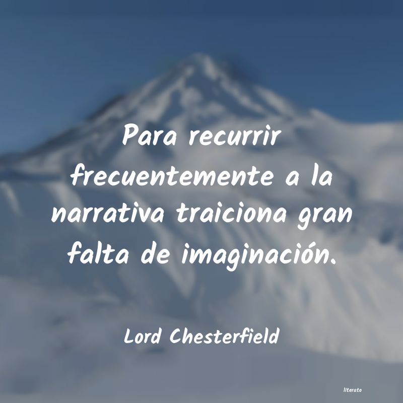 Frases de Lord Chesterfield