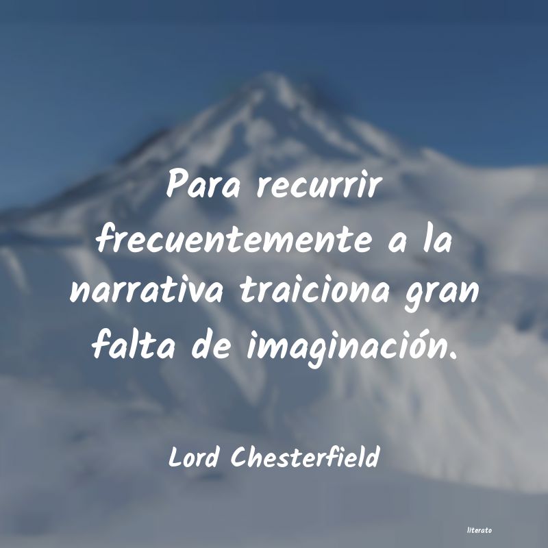 frases de Lord Chesterfield