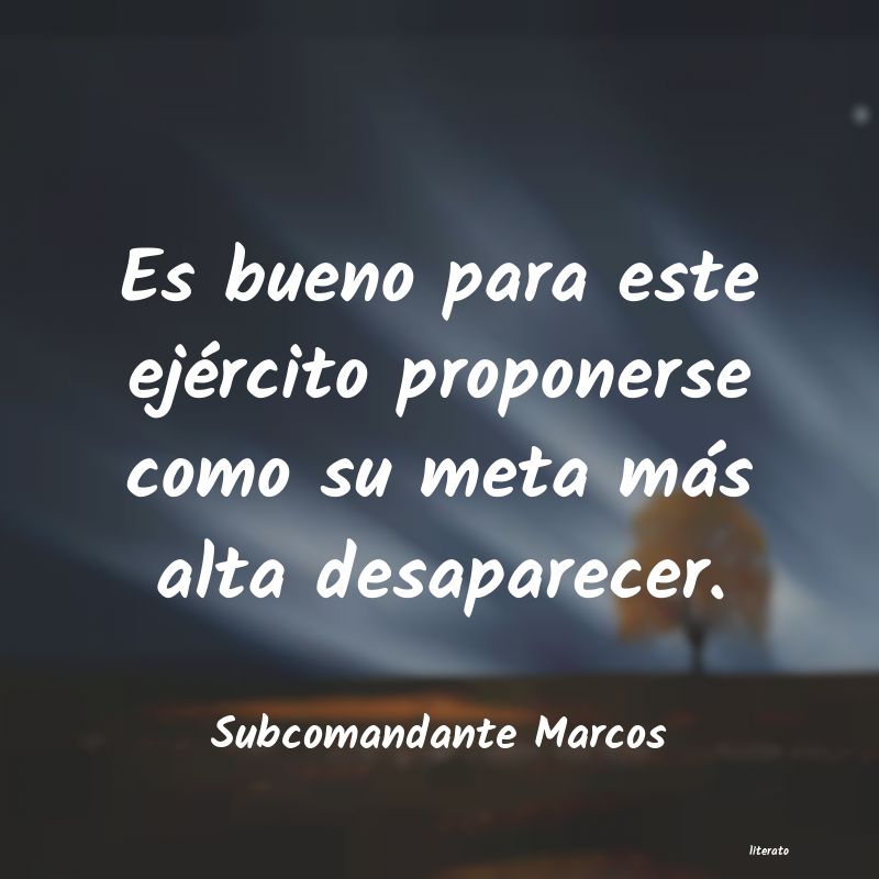 Frases de Subcomandante Marcos