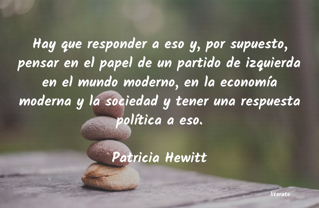 Frases de Patricia Hewitt