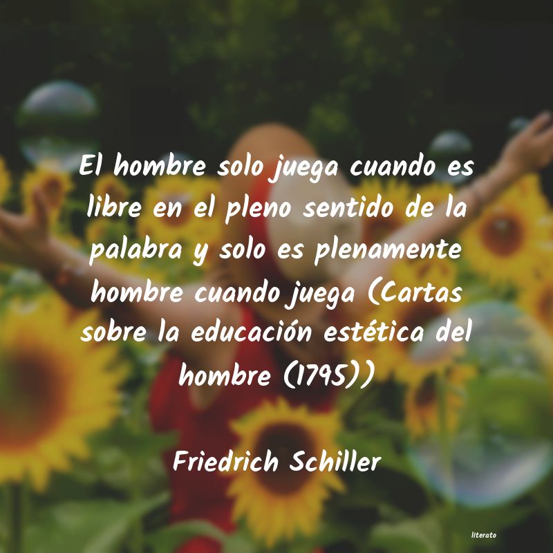 frases de Friedrich Schiller