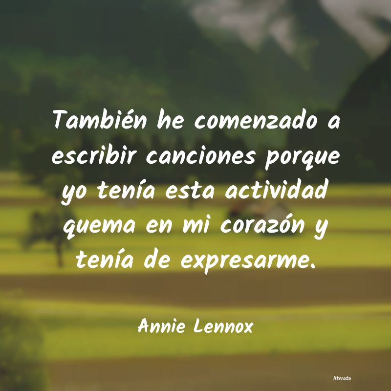 Frases de Annie Lennox