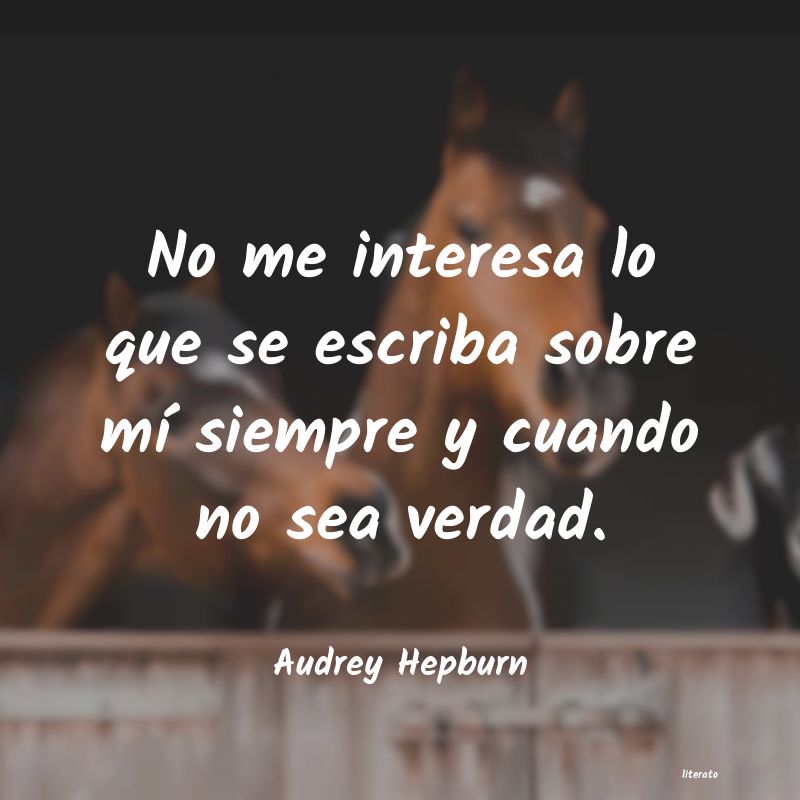 Frases de Audrey Hepburn