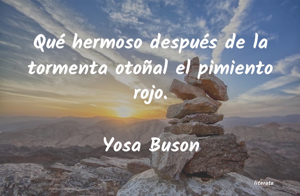 frases de Yosa Buson