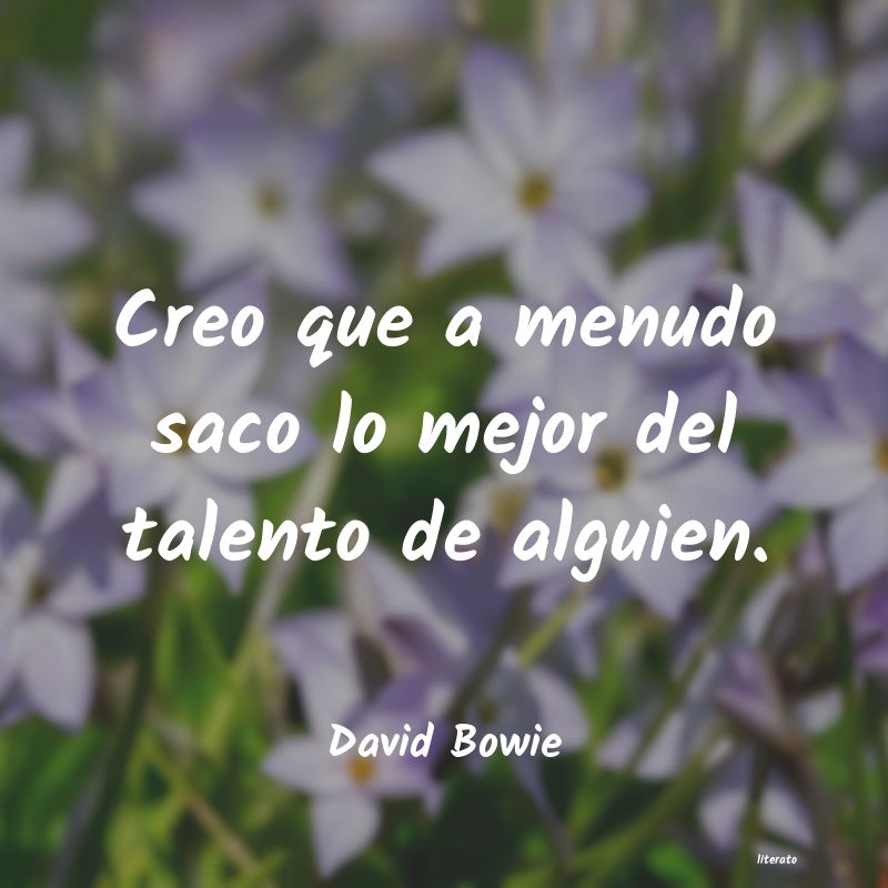 frases de David Bowie