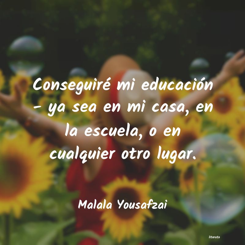 Frases de Malala Yousafzai