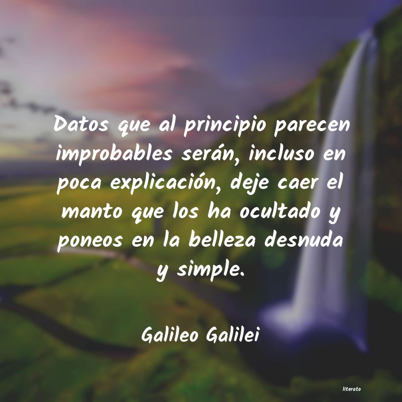 frases de Galileo Galilei