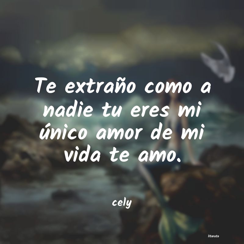 Cely: Te extraño como a nadie tu er