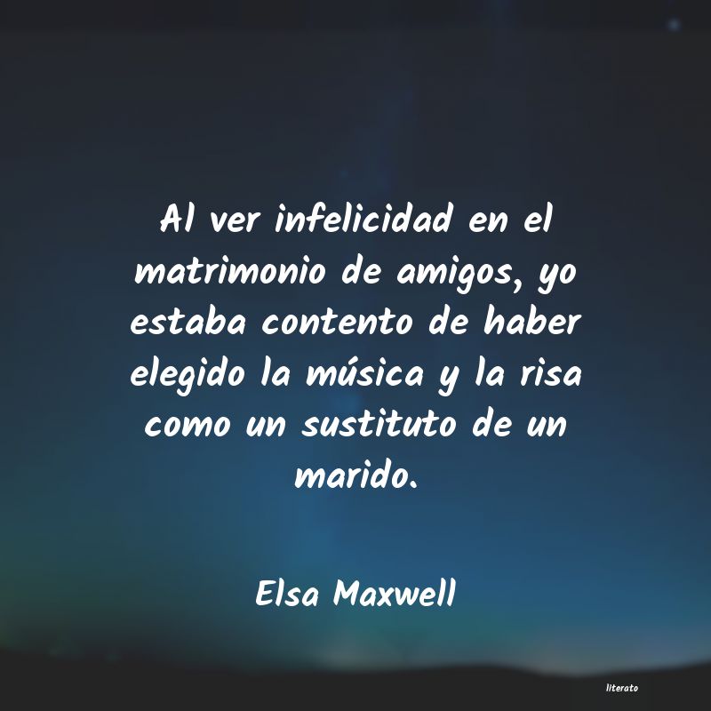 Frases de Elsa Maxwell