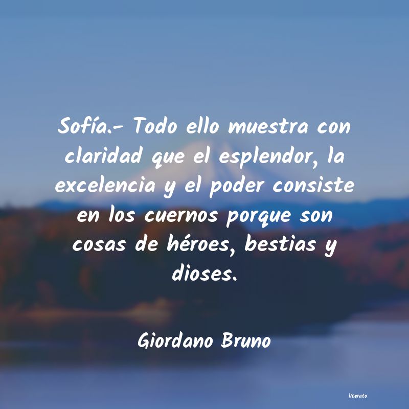 Frases de Giordano Bruno