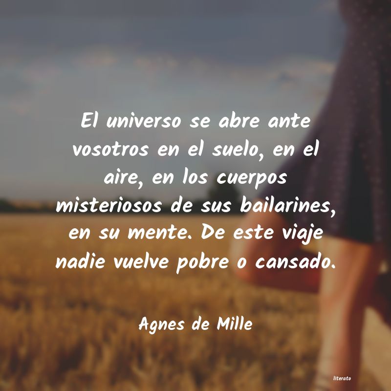 frases de Agnes de Mille