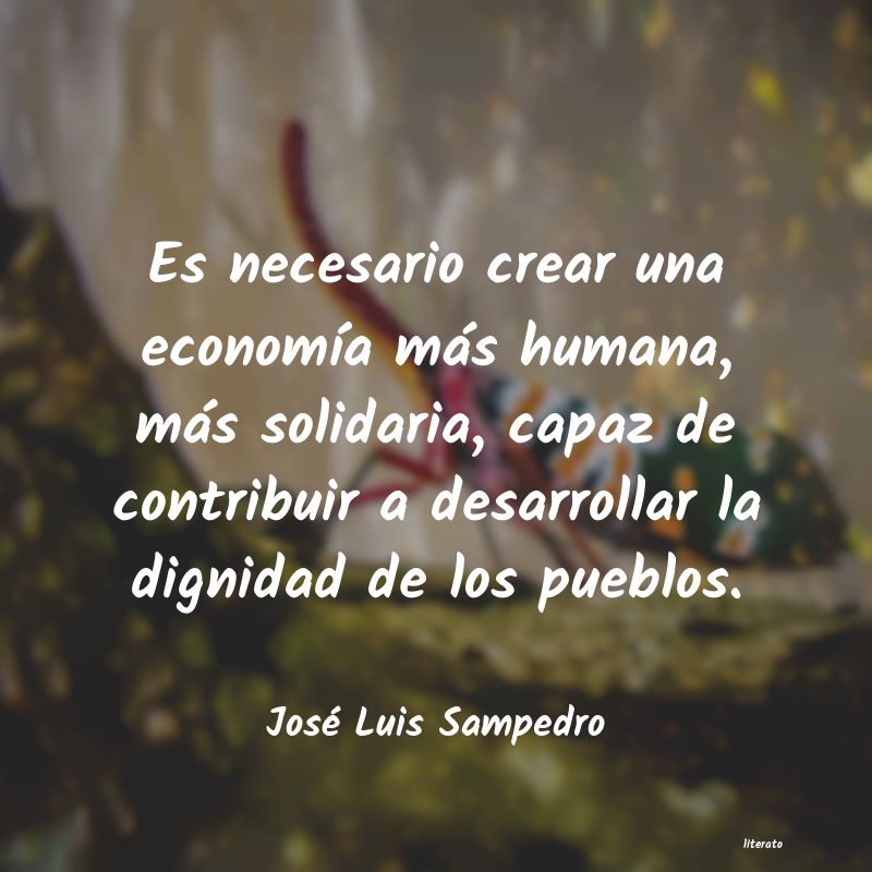 frases de José Luis Sampedro