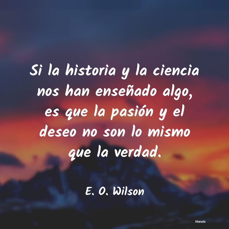 frases de E. O. Wilson
