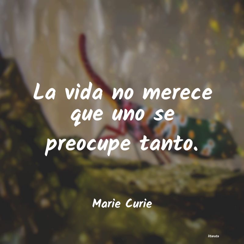 frases de Marie Curie