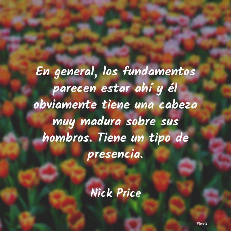 Frases de Nick Price