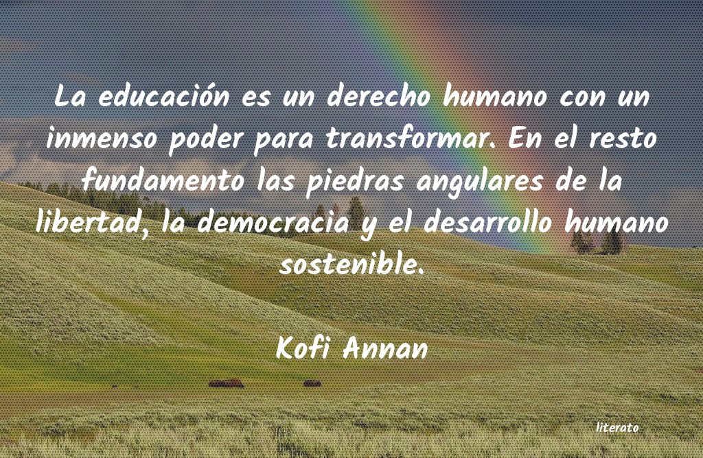 desarrollo humano kofi annan