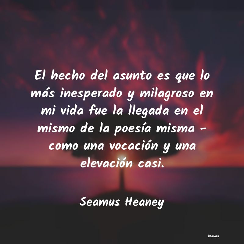 frases de Seamus Heaney