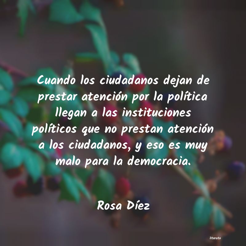 frases de Rosa DÃ­ez