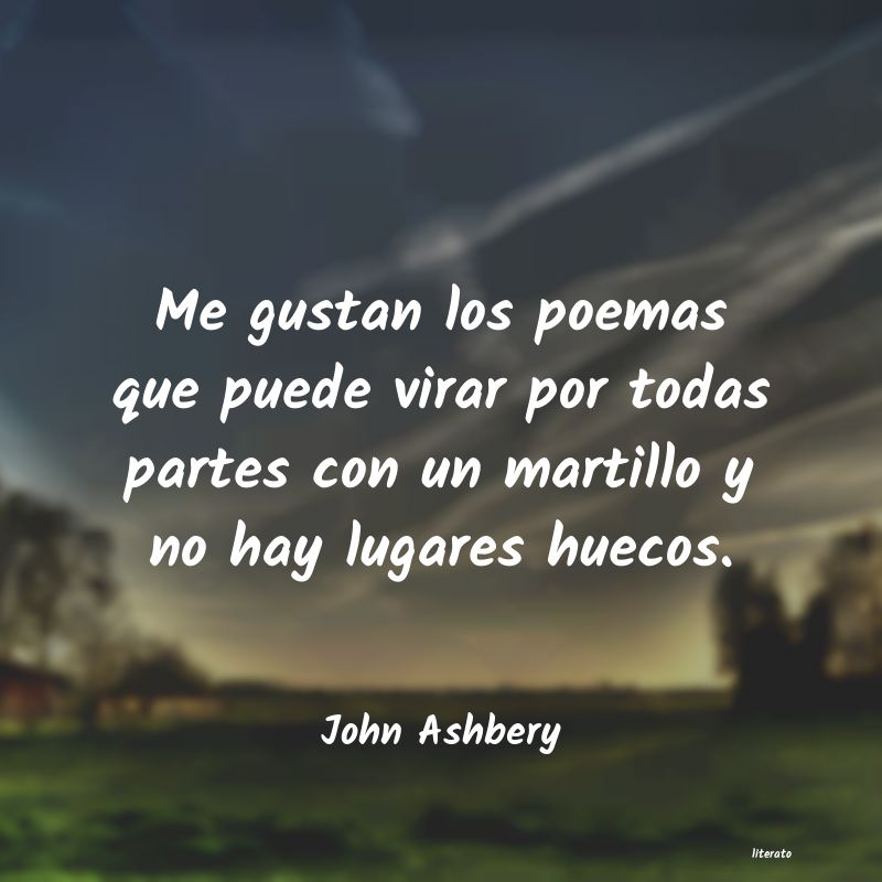 Frases de John Ashbery