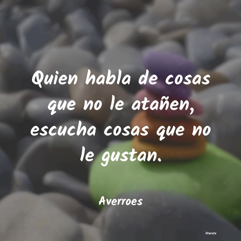 Frases de Averroes