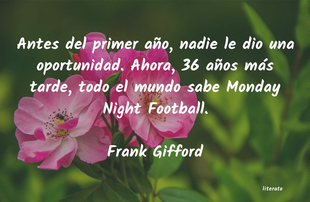 Frases de Frank Gifford