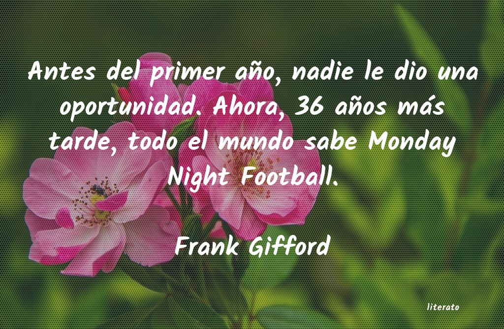 frases de Frank Gifford