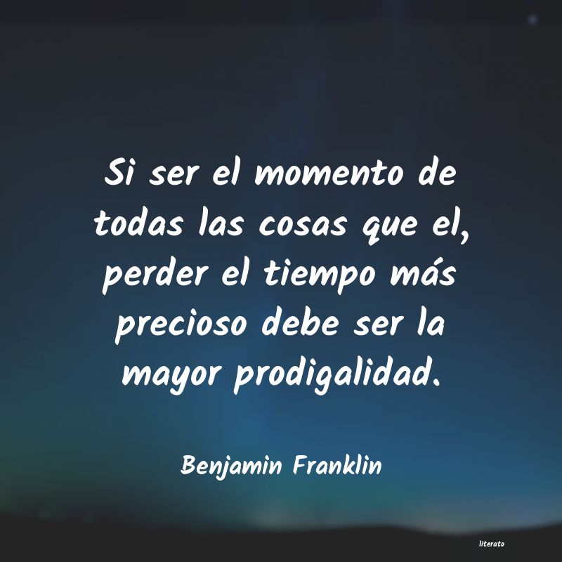 frases de Benjamin Franklin