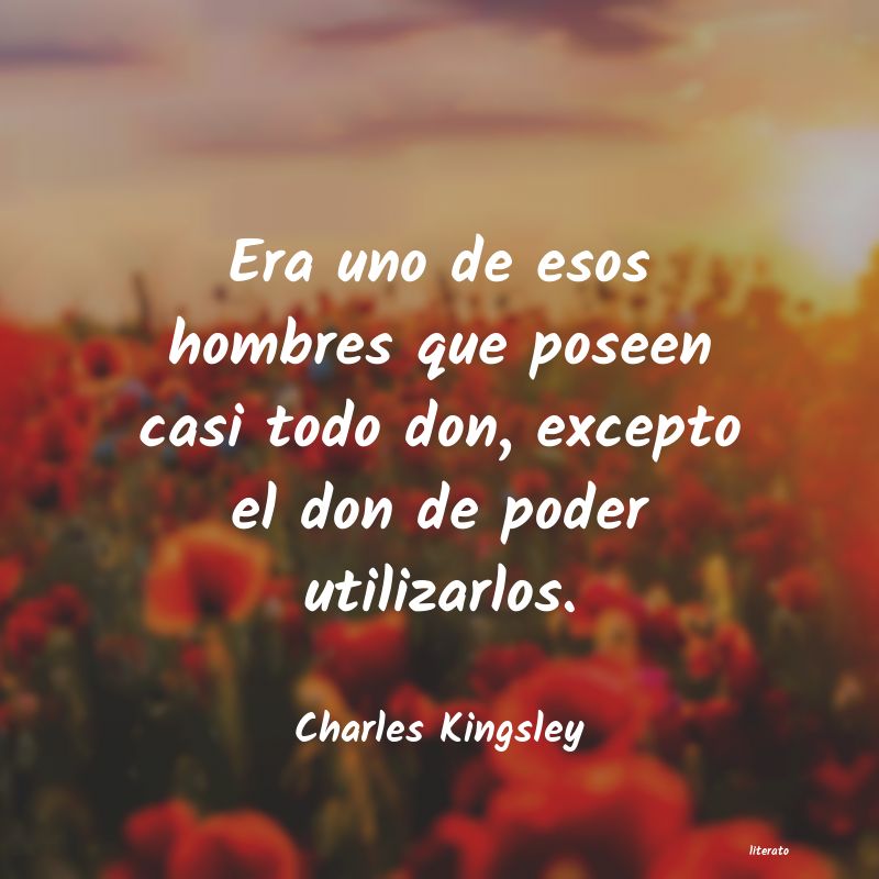 frases de Charles Kingsley