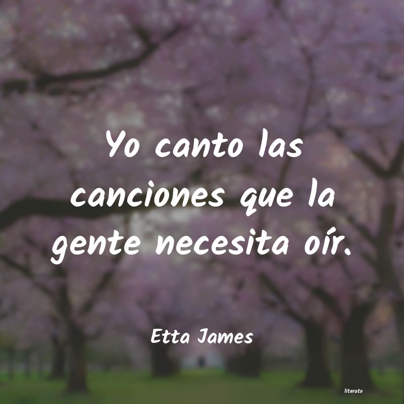 Frases de Etta James