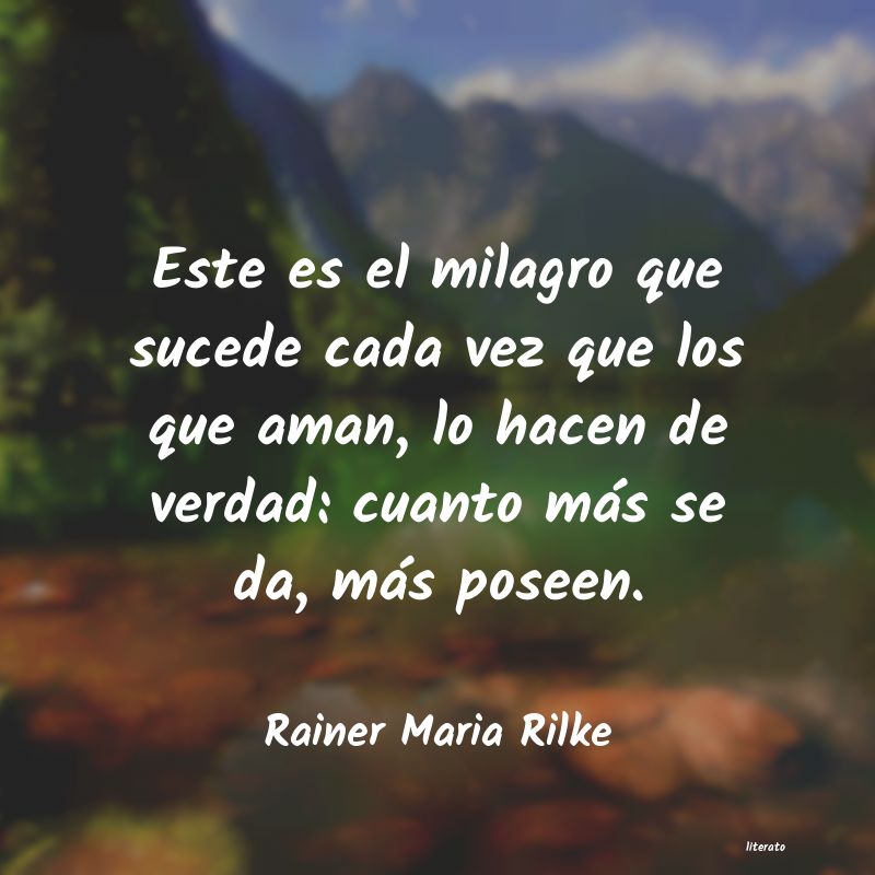 frases de Rainer Maria Rilke
